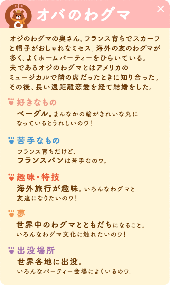 オバのわグマ